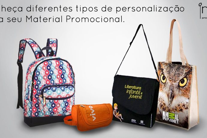 conheca diferentes tipos de personalizacao para seu material promocional Roar mochilas personalizadas