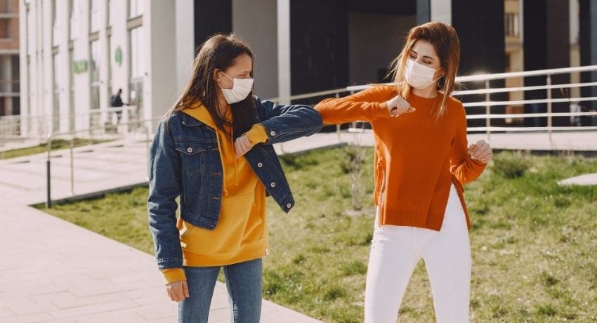 kit-boas-vindas colaboradoras com máscara de proteção - kit boas-vindas