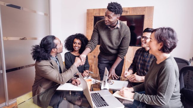 visita da família na empresa