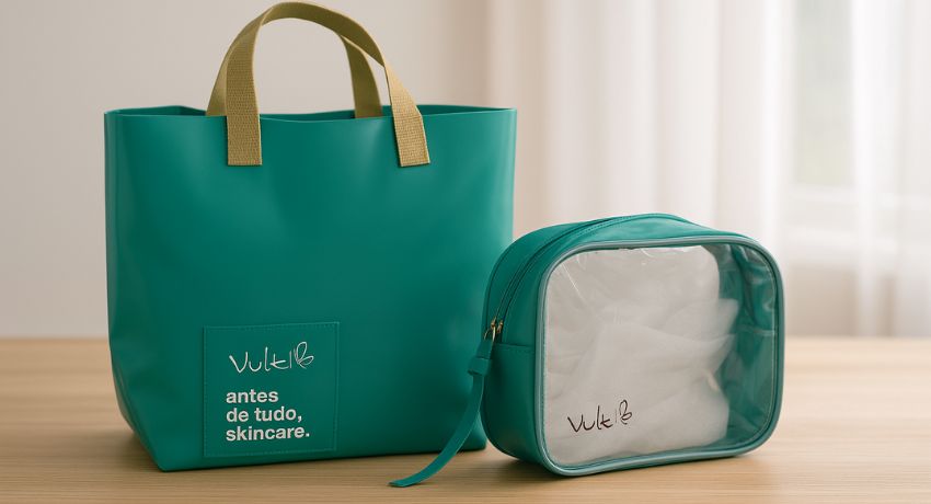 brindes para cosméticos - case da Vult, criado pela Roar