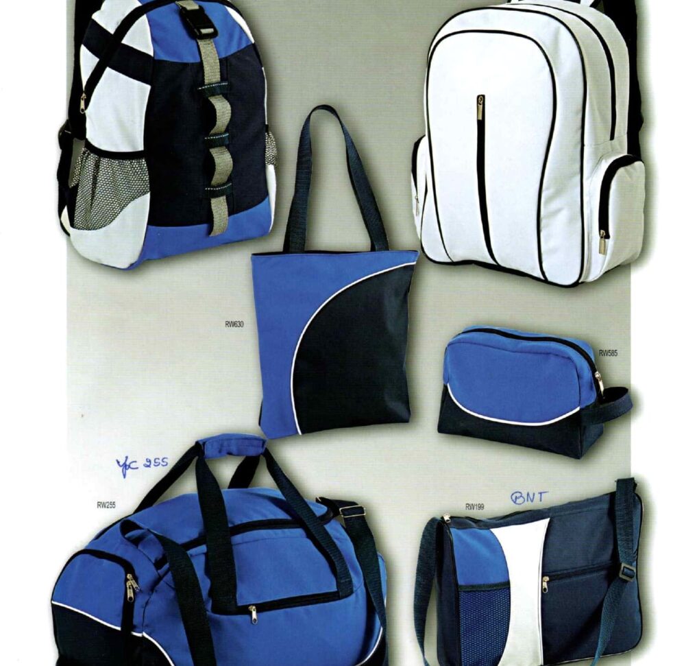 Catálogos antigos da fábrica de mochilas Roar