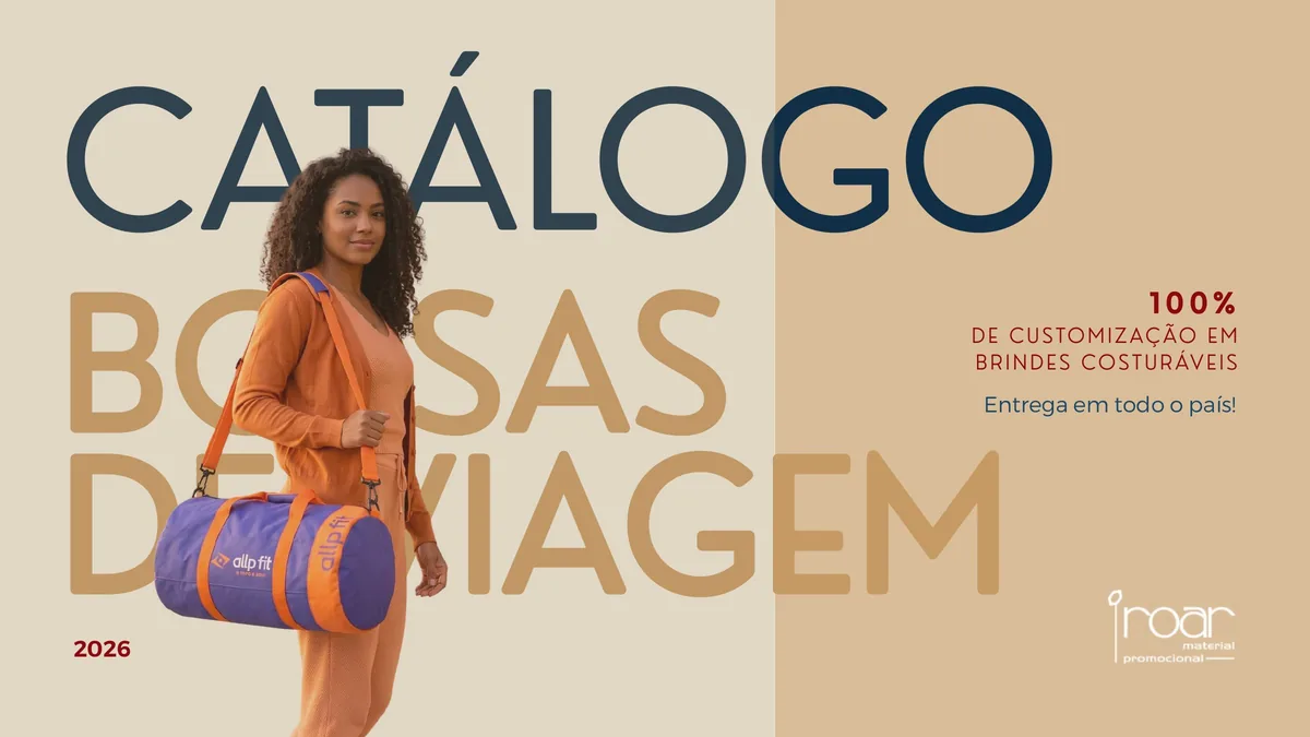 Catálogo Bolsas de Viagem ROAR 2026
